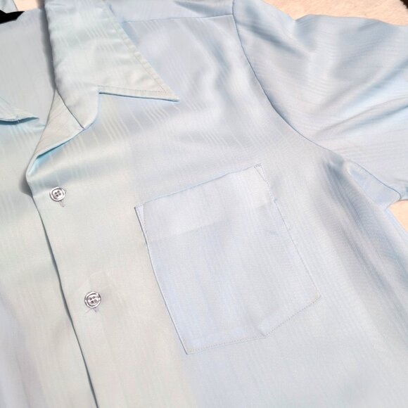 Vintage Adam Men's Dress Shirt sz XL 17-17.5 Light Blue VGC Made in Canada - Picture 4 of 12